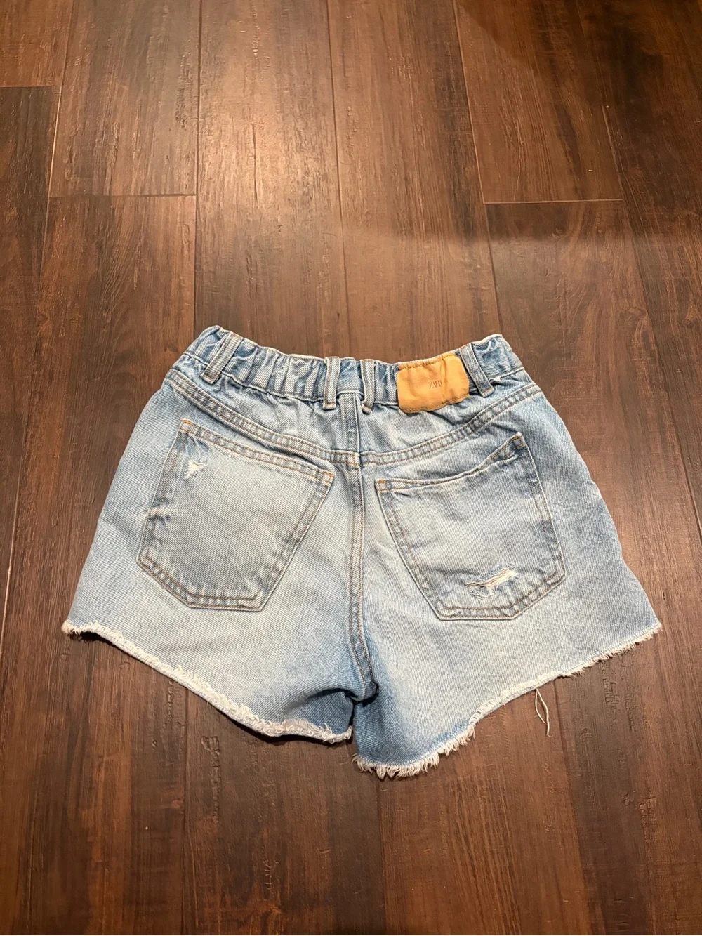 Zara Girls Distressed Denim Cut Off Shorts 13-14 Years